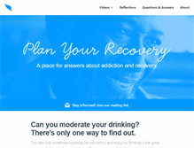 Tablet Screenshot of planyourrecovery.com